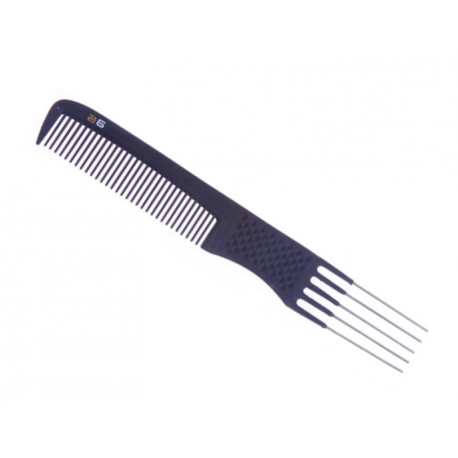 Peine de carbono 4 púas metal Asuer