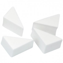 Esponja triangular látex de borde redondo