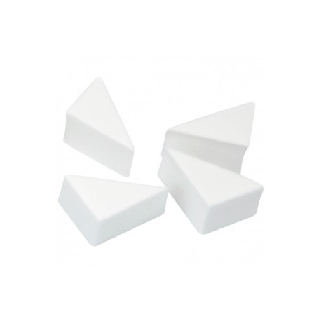 Esponja triangular látex de borde redondo